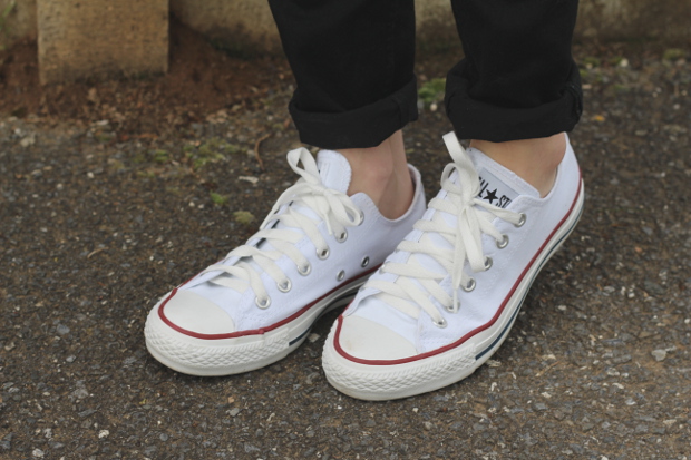 style converse blanche femme